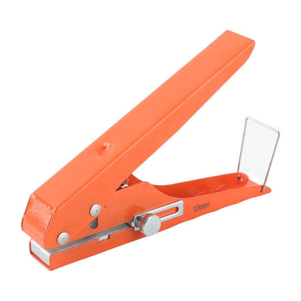 Perforadora De Mano, Perforadora De Un Orificio, Sin Rebabas, Apertura Oblicua Plana Brillante, Ergonómica Con Escala Para Tarjetas De PVC