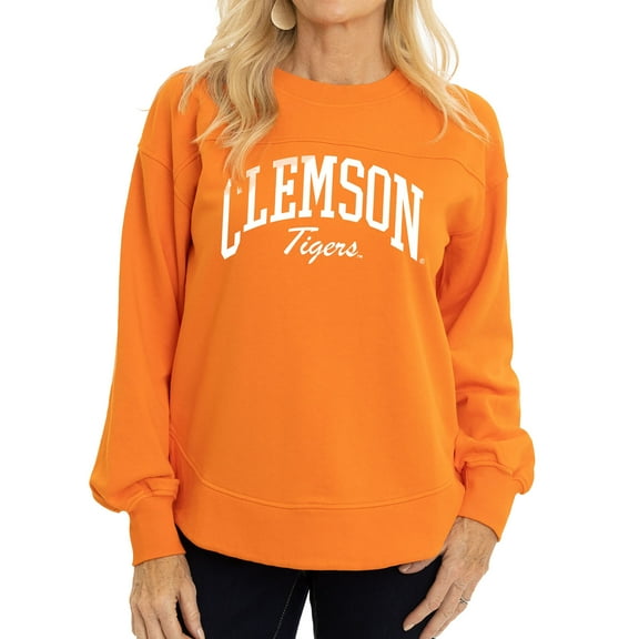 Women's Orange Clemson Tigers Yvette Pullover Sweatshirt