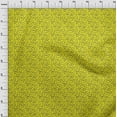 thumbnail image 3 of oneOone Viscose Jersey Yellow Fabric Leaves Fabric For Sewing Printed Craft Fabric By The Yard 60 Inch Wide, 3 of 5
