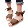thumbnail image 4 of Sandalias de playa con punta abierta para vacaciones casuales de vendaje sólido para mujer Wmkox8yii ytu8000, 4 of 4
