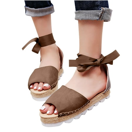 

Women s Platform Espadrilles Casual Ankle Strap Wedge Sandals Comfortable Dressy Summer Shoes