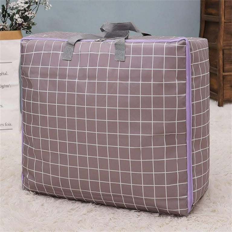 1pc Gift Wrap Storage Containers Waterproof Zippered Dustproof Wrapping  Paper Bag Large Capacity Organizer With Thickened Handle