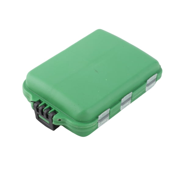 Organizador de Cajas de Aparejos Imperesbles Verdes, Caja de Aparejos, 10 Cuadrículas Portátiles para Almacenar Herramientas de Pesca Surtido Diferentes Cebos/Señuelos