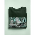 thumbnail image 3 of Retro Futuristic Collage Sweatshirt Women -Image by Shutterstock, Female Medium, 3 of 4