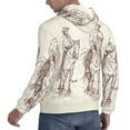 thumbnail image 6 of Lsque Cowboys Riding Horses In Desert Pattern Casual Men's Hoodie,Hooded Sweatshirt with Kangaroo Pocket,Pullover Hoodie-Small, 6 of 7