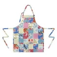 thumbnail image 2 of Patchwork Pioneer Flower Apron-Garden Aprons for Women with Pockets-Cotton Linen Waterproof Kitchen Cooking Gardening Aprons Adjustable for Kitchen,Cooking,BBQ and Salon 33x27 Inch, 2 of 7