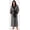 Black and White Striped, variant on Robes for Men, PUTUO Mens Robe with Hood, Warm Soft Fluffy Long Bath | Color Block Striped Robe for Men with Pocket and Belt for Male Father Husband Festival Winter Gifts