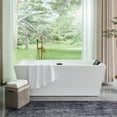 thumbnail image 5 of Vanity Art 67" x 32" Acrylic Freestanding Soaking Bathtub with Overflow and Pop-up Drain Included, 5 of 9