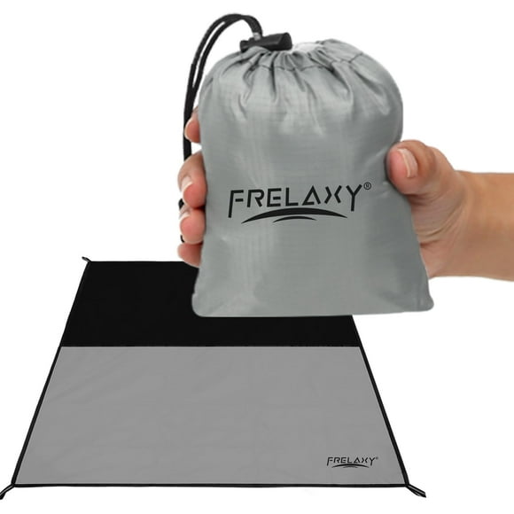 Manta de pícnic con bolsillo Frelaxy, 145 x 152 cm, impermeable y resistente a la arena