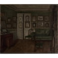 thumbnail image 2 of Walter Gay 14x12 Black Ornate Wood Framed Double Matted Museum Art Print Titled: An&nbsp;Interior (1897), 2 of 5