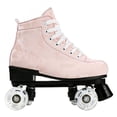 thumbnail image 4 of JOJOLAM Roller Skate, Adult Teen Classic High Top Skates with Light up Wheels, Camouflage Pink(Women's 8), 4 of 7