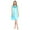 Aqua, variant on Women's Tricot Sheer Lace Sleeveless Nightgown
