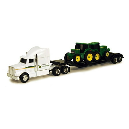 John Deere 1/64 Farm Hauler Semi with 2 Tractors Play Set - Walmart.com