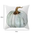 thumbnail image 7 of Vikakiooze Tarolo Set of 4 Decorative Throw Pillow Case Cover Autumn Pumpkins White, 7 of 7