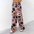 thumbnail image 3 of Trgacdwlo Women Halloween Pajama Pants Loose Fit Sleepwear Womens Lounge Pants Funny Pumpkin Ghost Fall Cozy Comfy Womens Pajama Bottoms, 3 of 5
