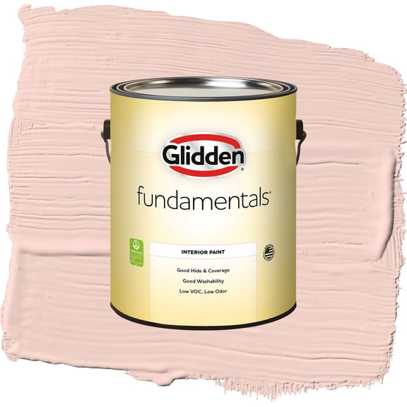 Glidden Fundamentals Chic Peach Flat Interior Paint and Primer, 1 Gallon