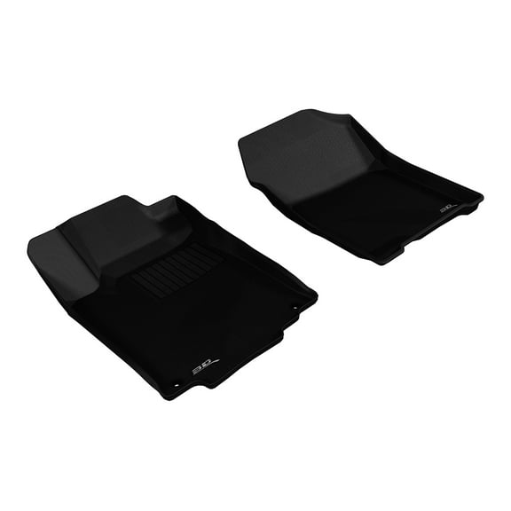 3D MAXpider Custom Fit Kagu All-Weather Floor Mat (Black) Compatible with Honda CR-V 2012-2016 - R1