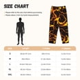 thumbnail image 2 of Pajama Pants Women, Orange Lightning Sweatpants Soft Sleep Lounge Pants, Casual PJ Bottoms Pants with Pockets, 2 of 7