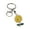 White K, variant on Stylish Zinc Alloy Key Chain Sunflower Pattern Keychain Decorative Ornament for Purse Backpack Car Interior