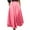 Pink, variant on EQWLJWE Womens Vintage Maxi Skirts,High Waist Solid Color A-Line Skirts Large Swing Flowy Elegant Party Skirts with Pockets Gift Blue XXL