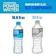 thumbnail image 4 of POWERADE Power Water Zero Sugar Mountain Berry Blast Electrolyte Water, 16.9 fl oz, 6 Pack, 4 of 6
