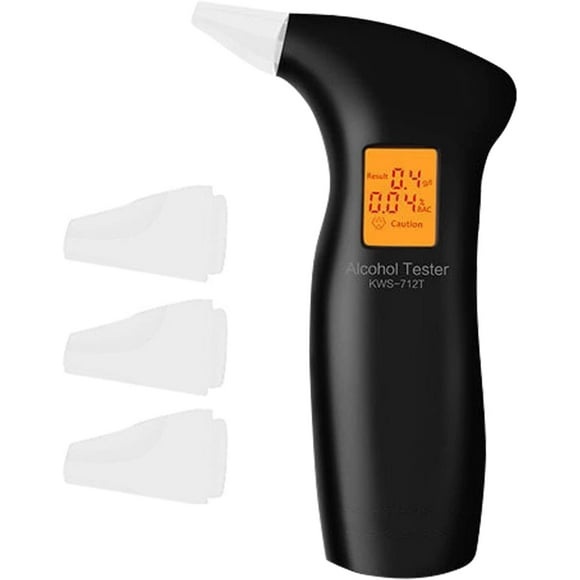 Portable Breathalyzer to Test Alcohol, Professional-Grade Accuracy Alcohol Teste with 3 Mouthpieces
