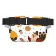 thumbnail image 3 of Zufioo Happy Thanksgiving Print Square Double Layer Waist Bag, Durable & Stylish Fanny Pack with Zippered Pockets and Adjustable Strap for Outdoor & Daily, 3 of 9