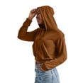 thumbnail image 4 of Hanes Originals Women’s French Terry Cropped Hoodie, Sizes XS-2XL, 4 of 8
