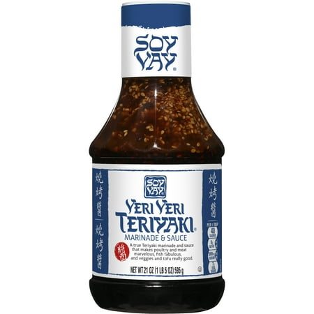 (2 Pack) Soy Vay Marinade & Sauce, Veri Veri Teriyaki, 21 oz (Best Sweet Teriyaki Sauce)