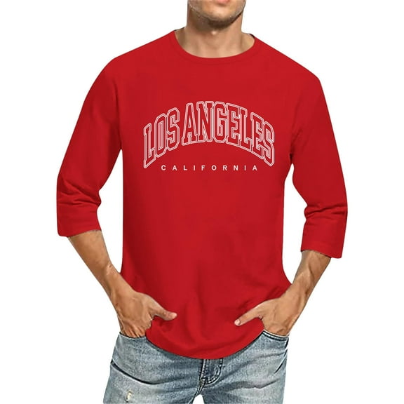 Big and Tall Shirts for Men 3/ 4 Sleeve T Shirts Comfortable Crewneck Graduated Color Fit Tee Shirt Tops Large Shirt for Men T 3xlt Slim Fit Compression Fishnet Tees Striped 4XL