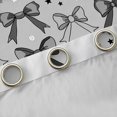 thumbnail image 4 of Manfei Dreamy Grey Bowknot Black Out Curtains, Cartoon Stars Print Curtains Pack of 2 (42x63 Each), Teens Kids Child Bedroom Curtains, Curtains Blackout Room Decor, 4 of 6