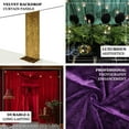 thumbnail image 4 of Efavormart Black Premium Smooth Velvet Divider Backdrop Curtain Panel, Privacy Photo Booth Event Drapes with Rod Pocket - 5ftx12ft, 4 of 6
