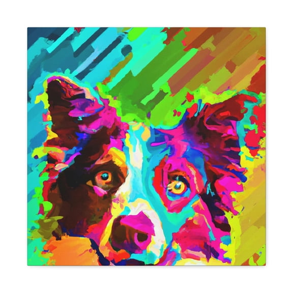 Border Collie Impressionism - Canvas
