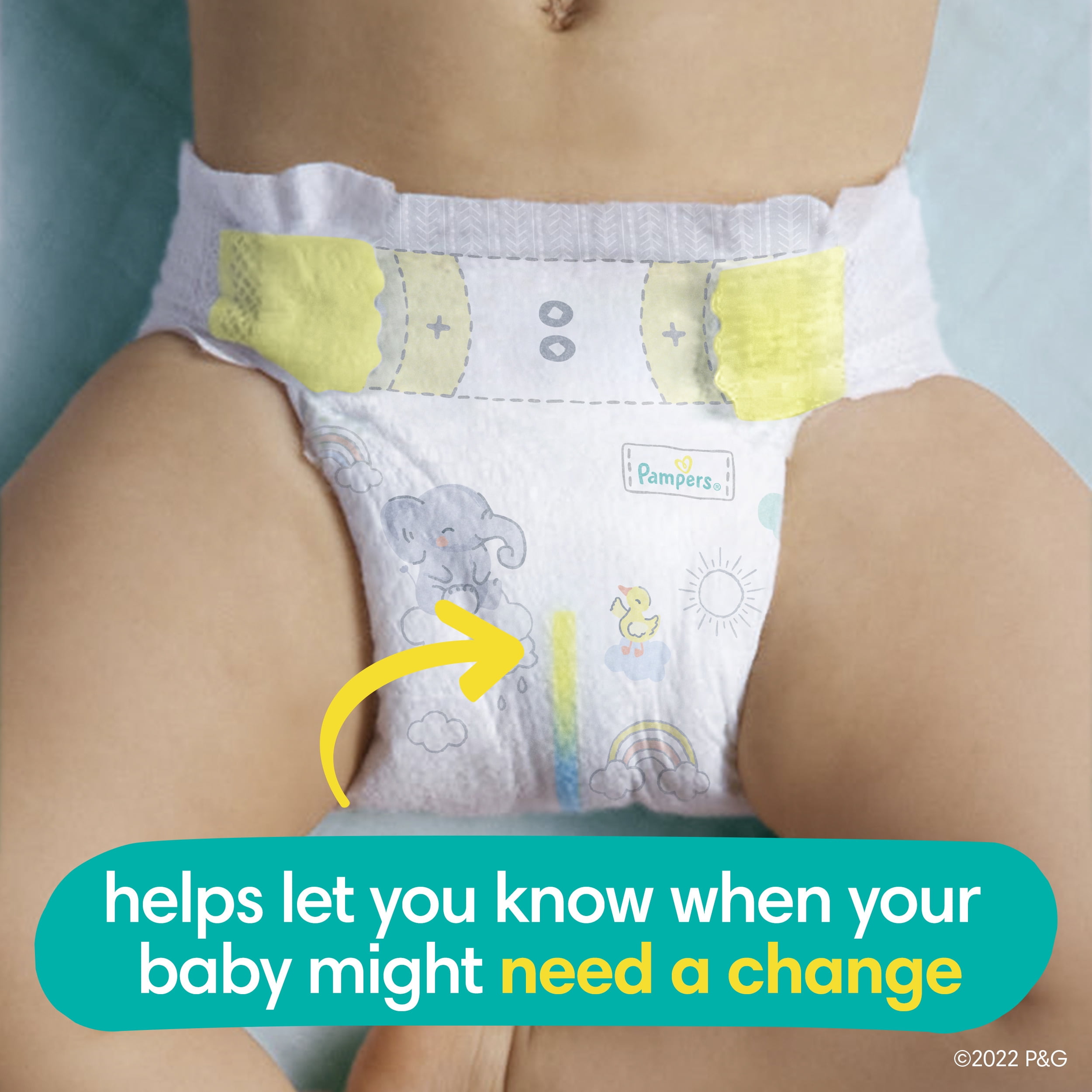  Pampers Swaddlers - Pañales para recién nacidos, talla N, 31  unidades : Bebés