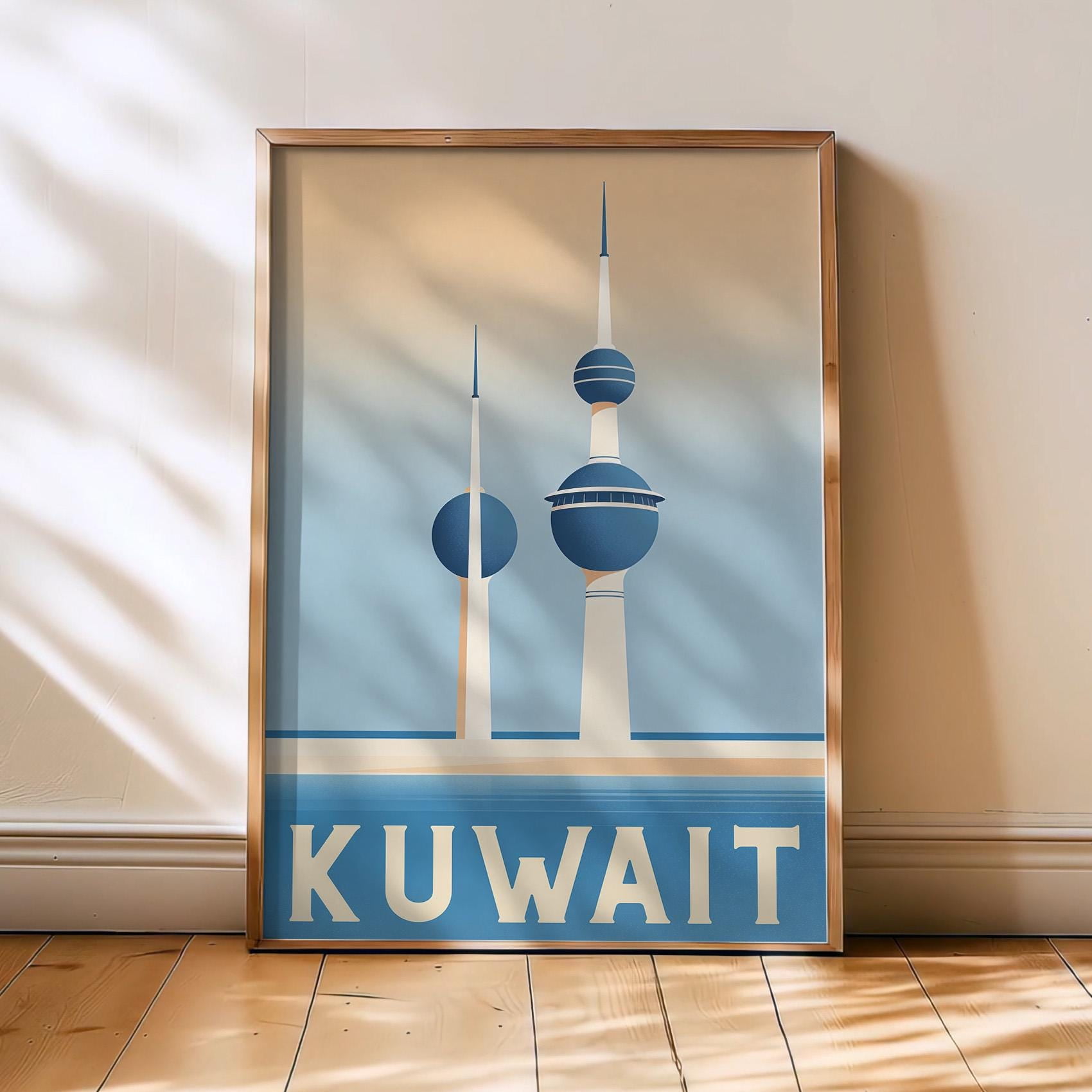 Kuwait Poster, Minimalist Travel Poster, Modern Wall Art, Kuwait World Travel , Poster Print Only