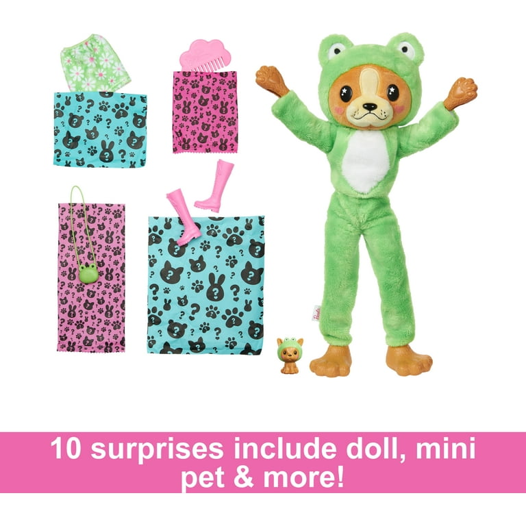 Barbie Cutie Reveal Doll Puppy As Frog