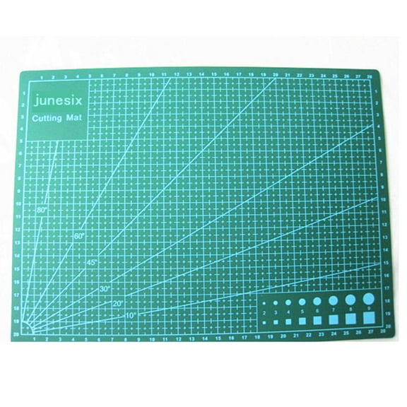 LEORX PVC Craft Mat for Quilting and Leather Cutting in Green 1Pack