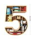 thumbnail image 2 of Adornos navideños, adornos navideños, regalos navideños, adorno colgante para amantes de los libros, adorno de biblioteca, formas digitales, decoración para ratones de biblioteca, adorno acrílico, reg, 2 of 4