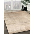 thumbnail image 3 of Ahgly Company Machine Washable Indoor Round Contemporary Deep Peach Orange Area Rugs, 5' Round, 3 of 7