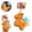 B, variant on Desktop Decoration Cute Simulation Animal Resin Figurine Bright Color for study room desk decor.