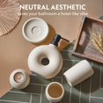 thumbnail image 3 of Set de accesorios de baño Terramoza Terracotta, 5 piezas, color beige, 3 of 6