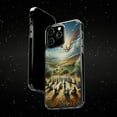 thumbnail image 6 of DistinctInk Hybrid (Acrylic / TPU) Clear Slim Fit Case for Apple iPhone 15 PLUS (6.7" Screen) - "Amygdala: Basking in Middle-Eastern Tranquility", 6 of 8
