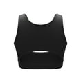 thumbnail image 4 of Qiylii Women Sports Bra, Daily / Work Out Hollow Wide Cozy Soft Shoulder Straps Underwear Padded Tops, 4 of 9
