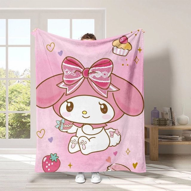 3D Printing, Cartoon Soft Double Flannel Blanket, Super Soft Blanket, Suitable For Living Room, Sofa
