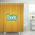 thumbnail image 1 of ABPHQTO Resumen Toons palabra escrita a mano en amarillo en color blanco y verde caligrafía baño cortinas de ducha 152x180 cm ABPHQTO PKNMT60x72Shower-4724, 1 of 2