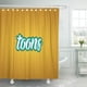 thumbnail image 1 of ABPHQTO Resumen Toons palabra escrita a mano en amarillo en color blanco y verde caligrafía baño cortinas de ducha 152x180 cm ABPHQTO PKNMT60x72Shower-4724, 1 of 2