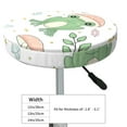 thumbnail image 3 of Cauagu Frog and Mushrooms Print Round Stool Covers,Seat Cushion for Round Bar Stool Chair Seat Cover for Bar Round Chair Fits for 12/13/14in Bar Stool Cushion, 3 of 7