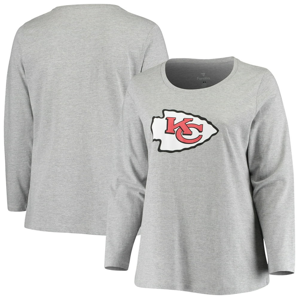 Kansas City Chiefs Fanatics Branded Women's Plus Size Primary Logo Long