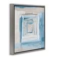 thumbnail image 4 of Stupell Industries Blue Layered Squares Abstract Painting Gray Floater Framed Canvas Art Print Wall Art, 25 x 25, 4 of 10