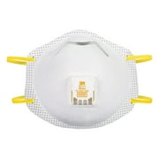 3M 8511 Cool Flow N95 Mask, Valve Respirator, Stretchable, White, 2 Pack